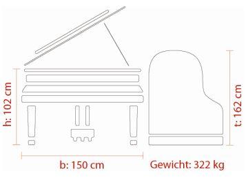 FEURICH Mod. 162 – Dynamic I, Maße deutsch